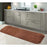 Elegant Soft Anti-Skid Soft Runner Mat - Bedside, Kitchen, Bathroom Entrance - Brown , 40 cm x 120 cm