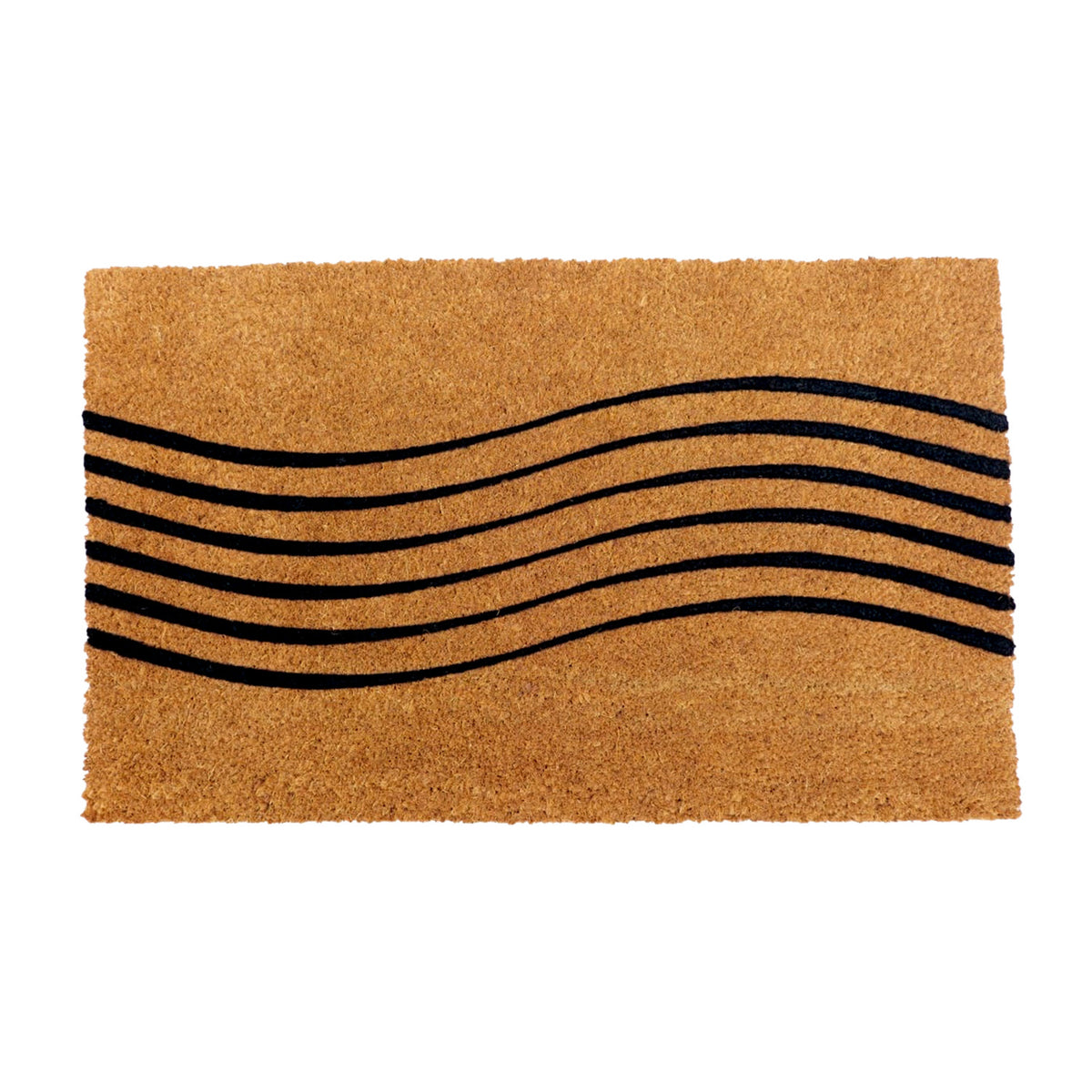 Wave Design Trendy Coir Doormat - 45cm x 75cm