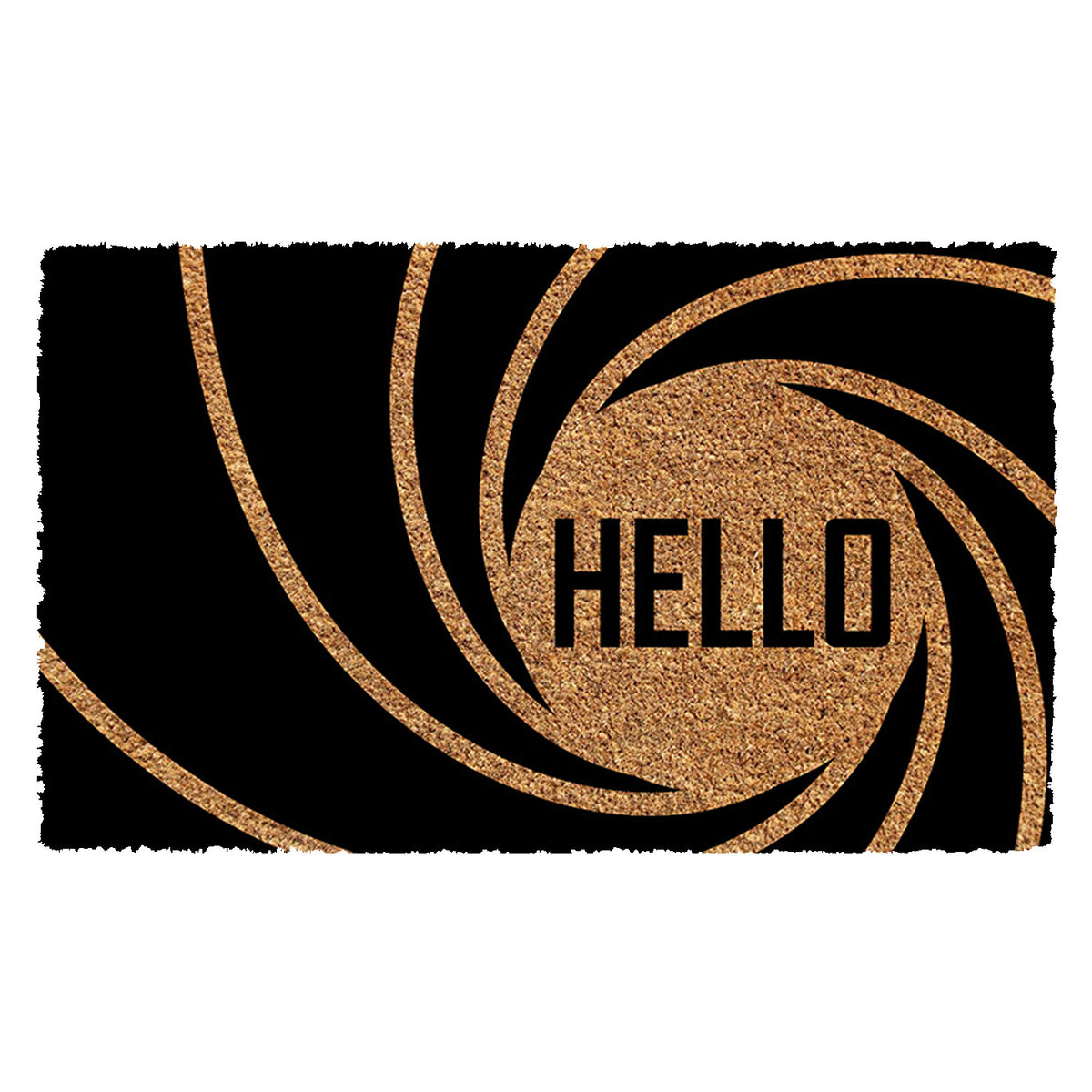 Hello Printed 007 Bond Natural Coir Doormat – Stylish and Durable Entryway Décor
