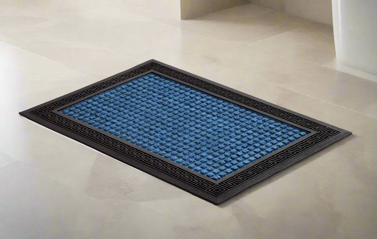 OnlyMat Blue QuickDry Anti Slip and Anti Fade Soft Bath Mat