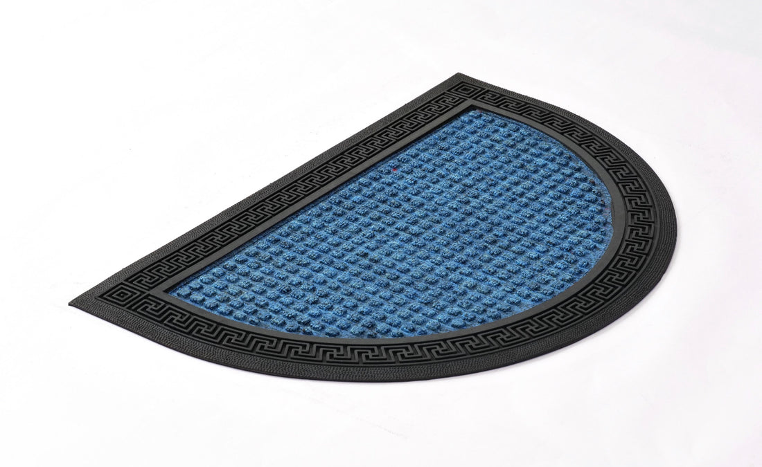 
                      
                        OnlyMat Blue Half Round Waterproof Mat with Anti-slip Backing
                      
                    