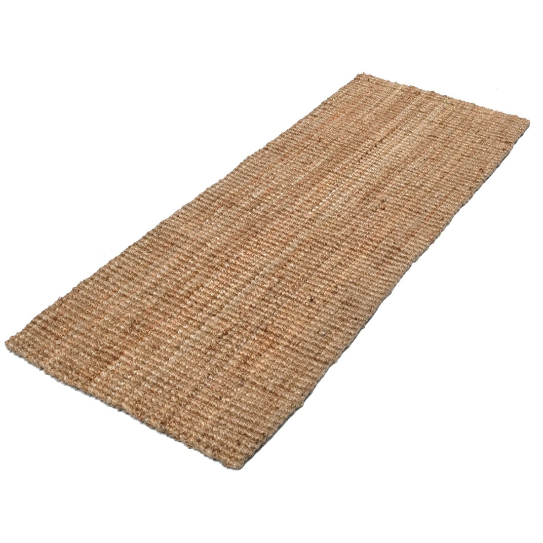 
                      
                        Beige woven jute runner mat on a white background
                      
                    