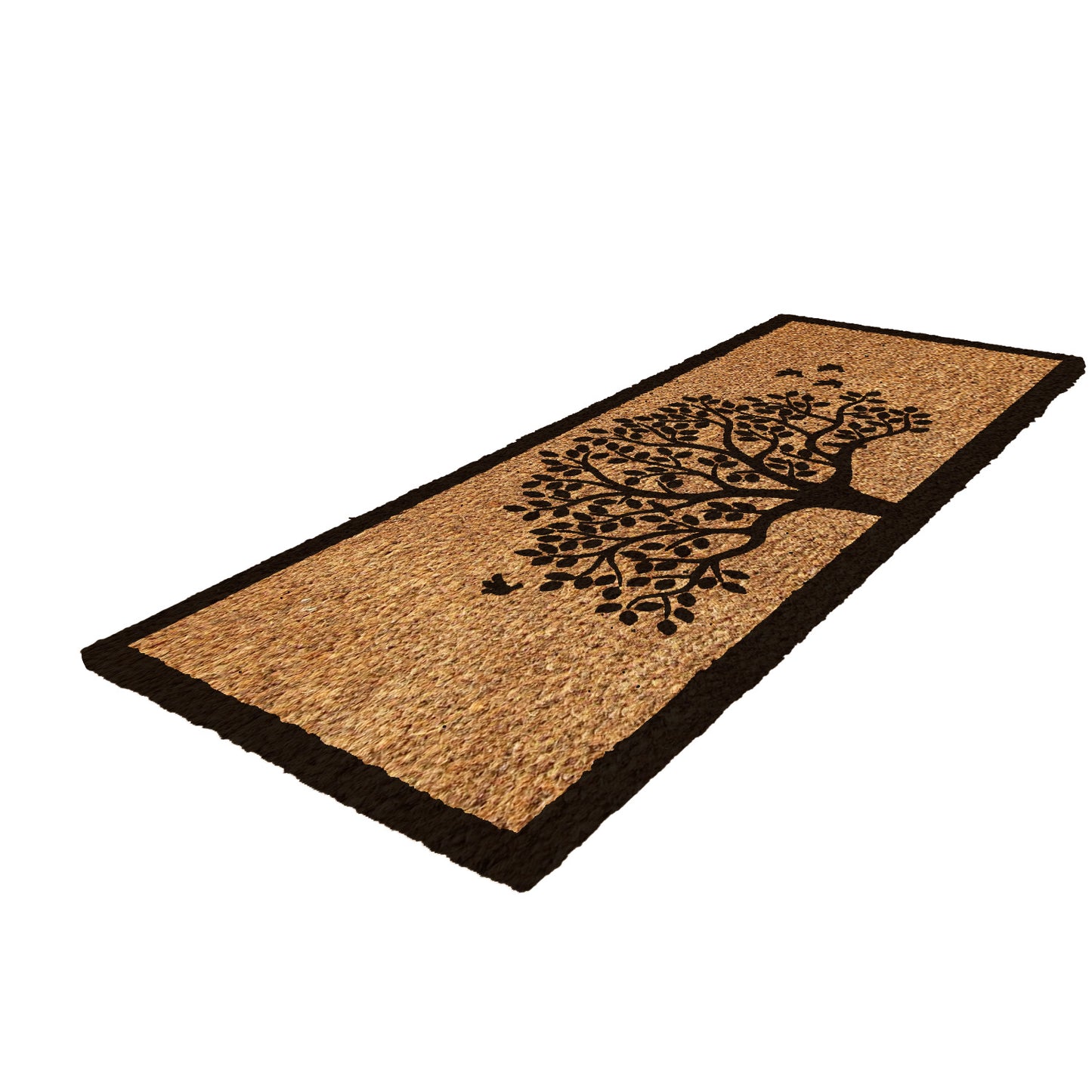 OnlyMat Tree of Life with Birds - Printed Natural Coir Door mat