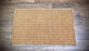 Sindal Mat - 100% Natural Handloom Coir Floor Mat with anti-skid latex backing