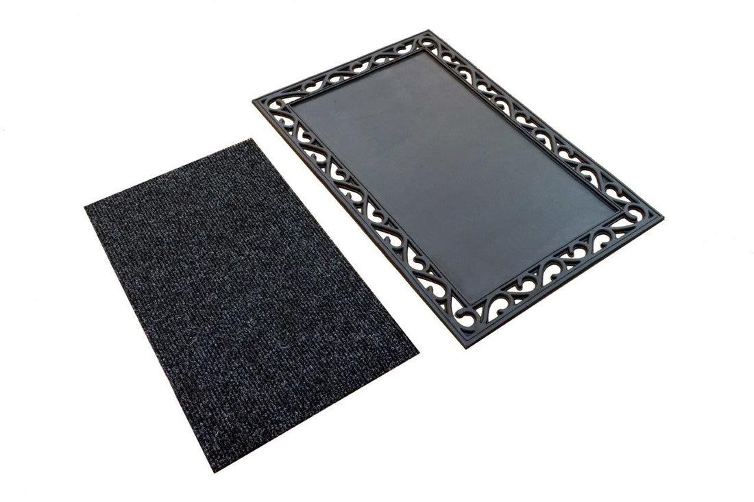 
                      
                        Rubber Mat with Sanitising Centre - 60cm x 90cm - Sanitisation Purpose and Absorbing Water
                      
                    