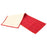 लंबा लाल रंग का मुलायम बेडसाइड रनर/लक्ज़री योगा/प्रार्थना मैट कॉटन बॉर्डर आयताकार के साथ