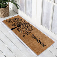 Tree of Life with Welcome printed Coir Door mat