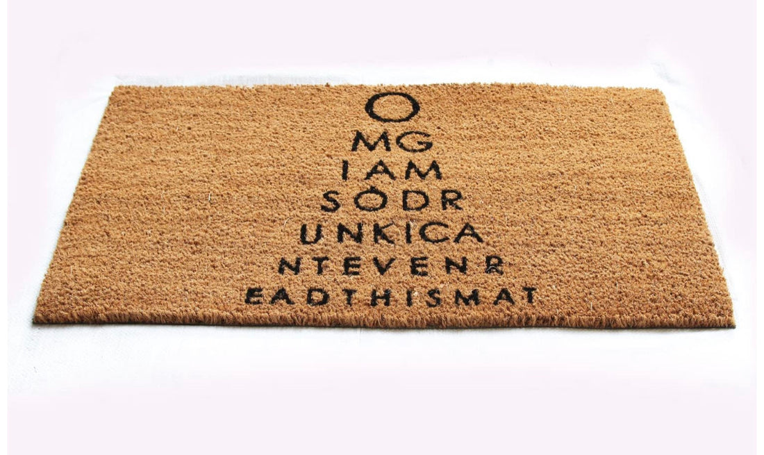OnlyMat I'm So Drunk I Can't Read This Funny Coir Doormat