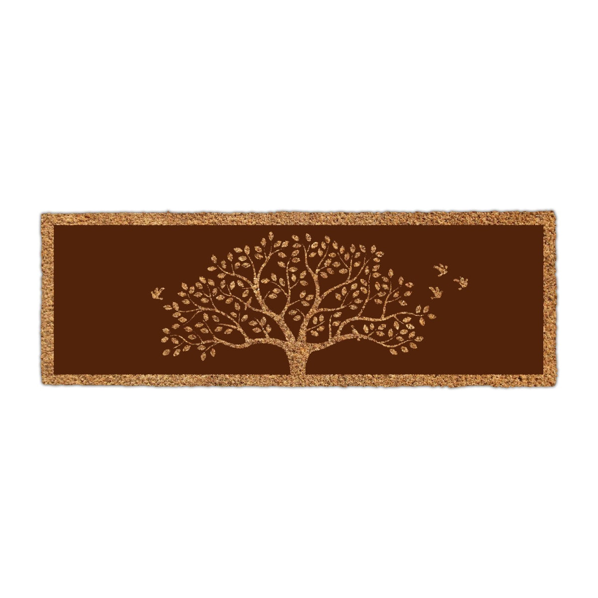 OnlyMat Tree of Life with Birds Printed Large Oblong Coir Doormat