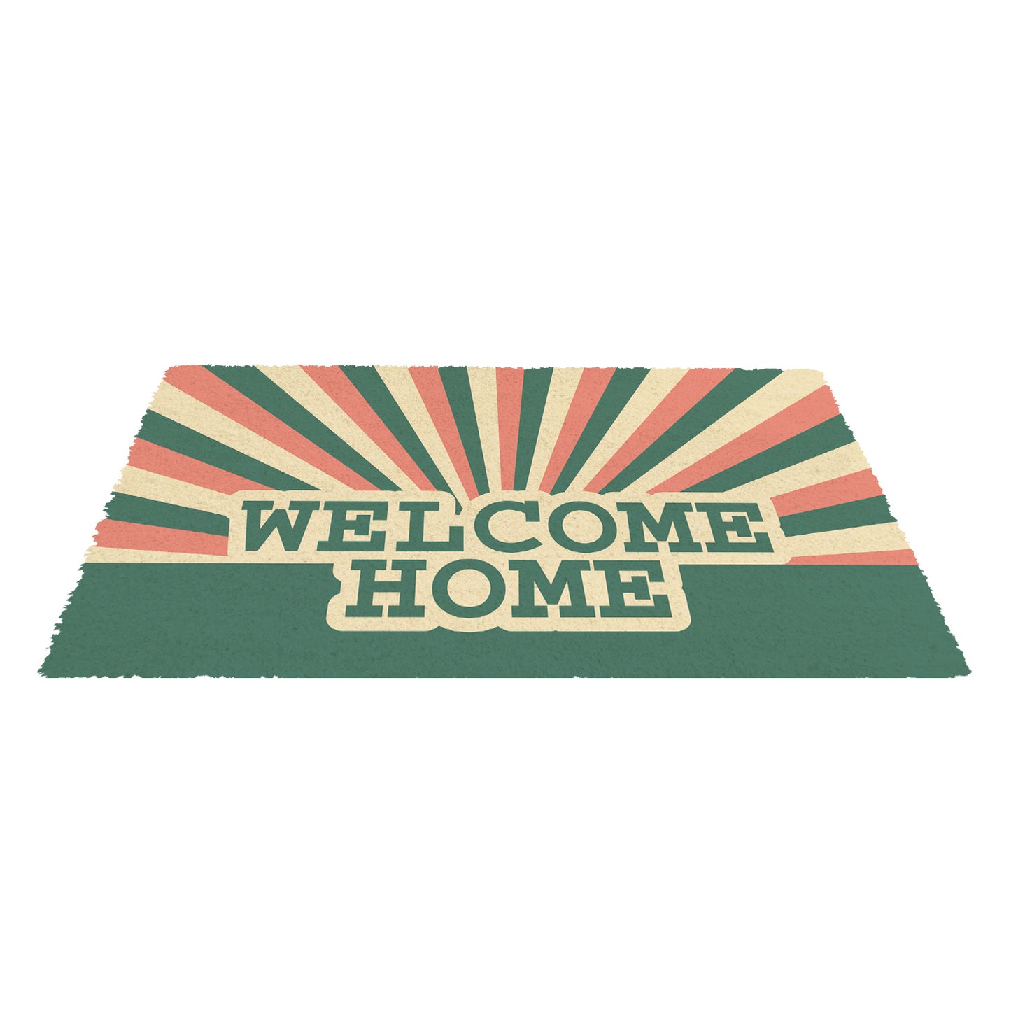 OnlyMat Retro WELCOME HOME Printed Natural Coir Entrance Mat