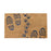 OnlyMat Foot Print with Dog Paws Moulded Rubber Coir Mat 45cm x 75cm