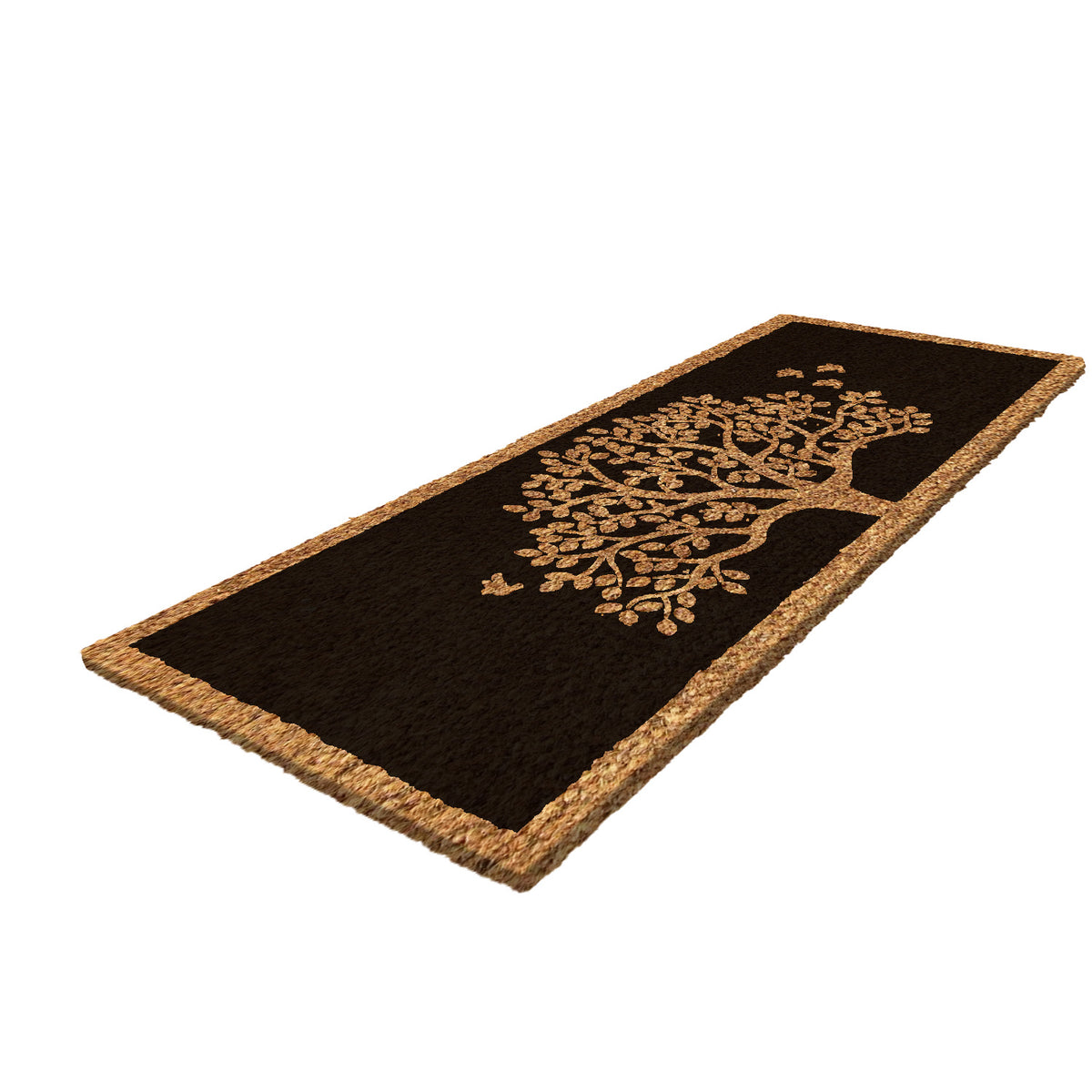 OnlyMat Tree of Life with Birds Printed Large Oblong Coir Doormat