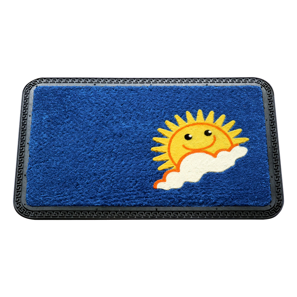 
                      
                        Happy Sun Design Soft All-Purpose Blue Bathroom Anti-Slip Door Mat 
                      
                    