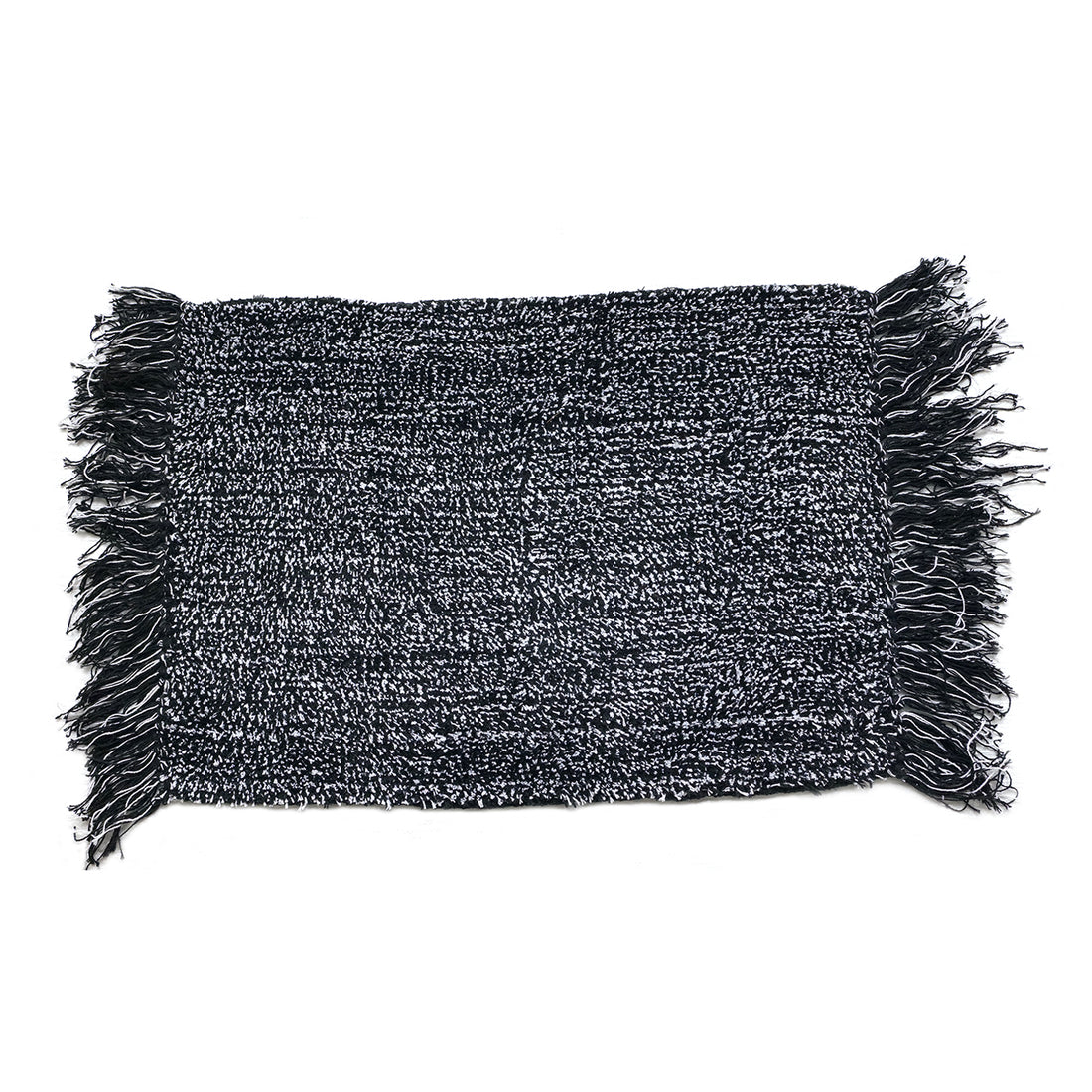 
                      
                        OnlyMat Quickdry Black and White Woven Cotton Bath Mat
                      
                    