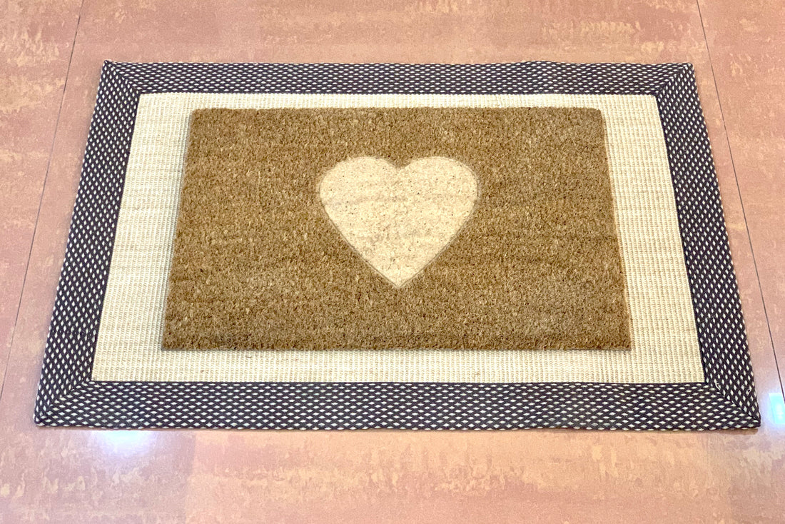 OnlyMat Coir Doormat - LOVE Impression Floor Mat