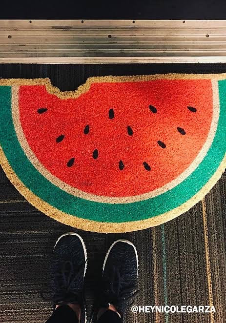 OnlyMat Watermelon Shape Natural Coir Mat