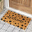 OnlyMat Black Polka Dot Welcome Printed Natural Coir Entrance Door Mat