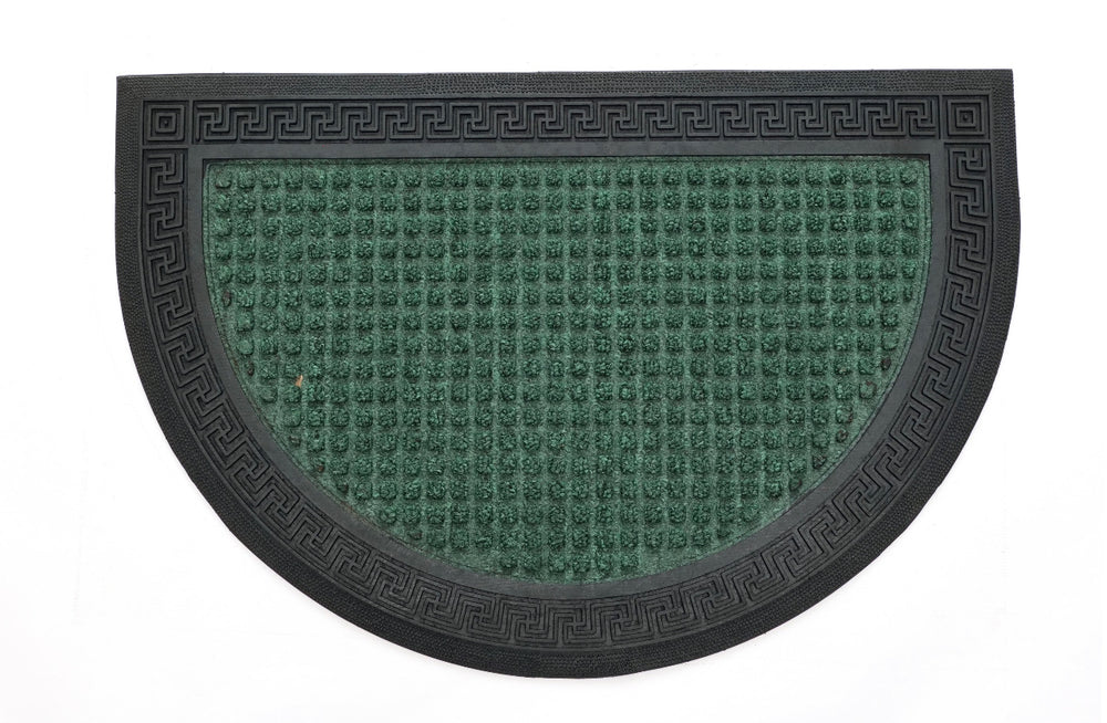 OnlyMat Halfmoon Green QuickDry Anti Slip and Anti Fade Soft Bath Mat