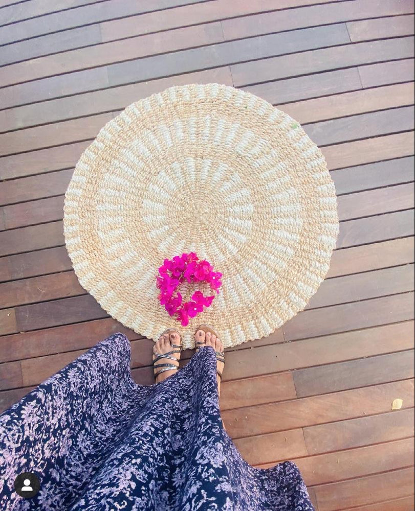 OnlyMat Round of Heritage Jute Rug Mat Hand Made - Main Image