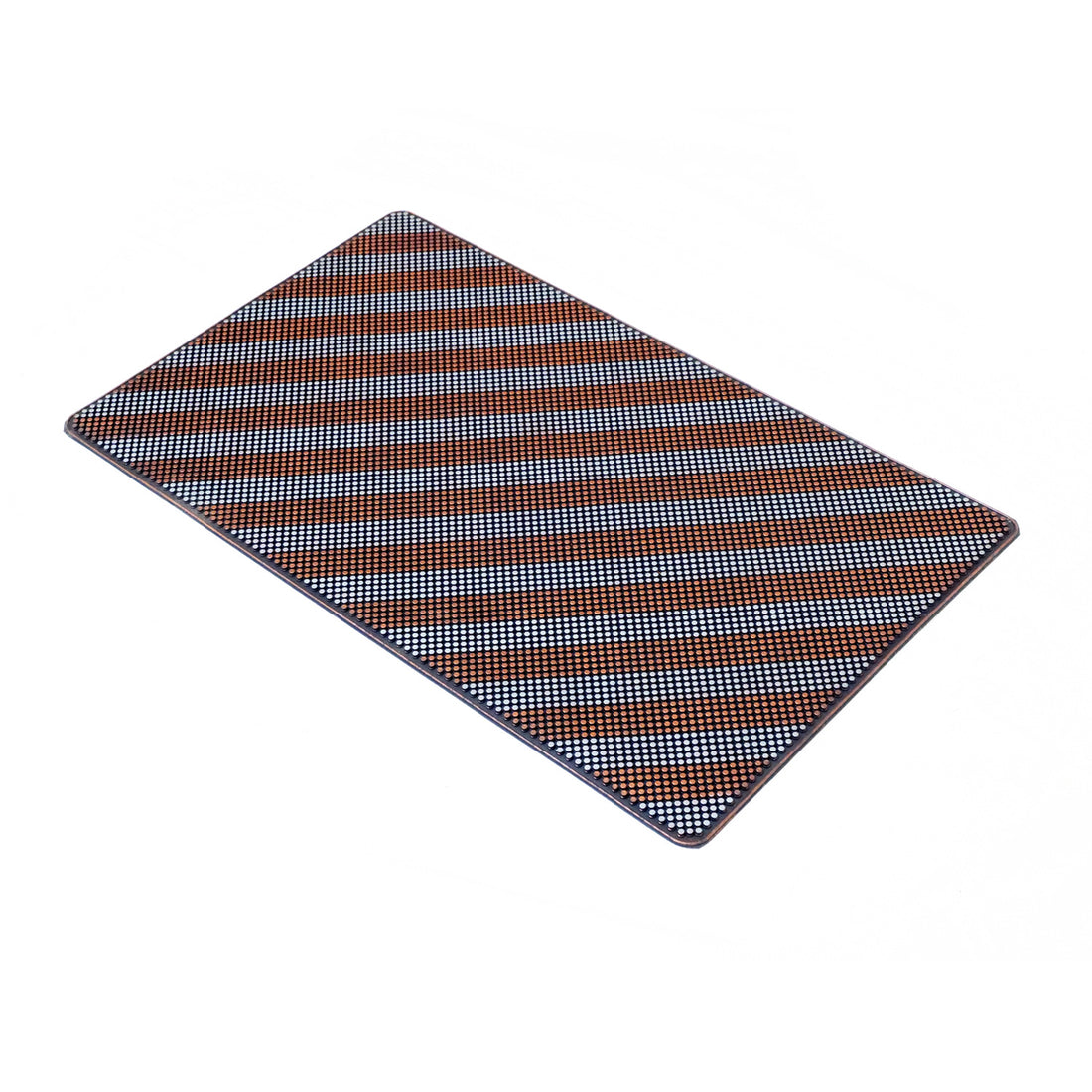 OnlyMat Dual Metallic Copper Silver Rubber Pin Mat