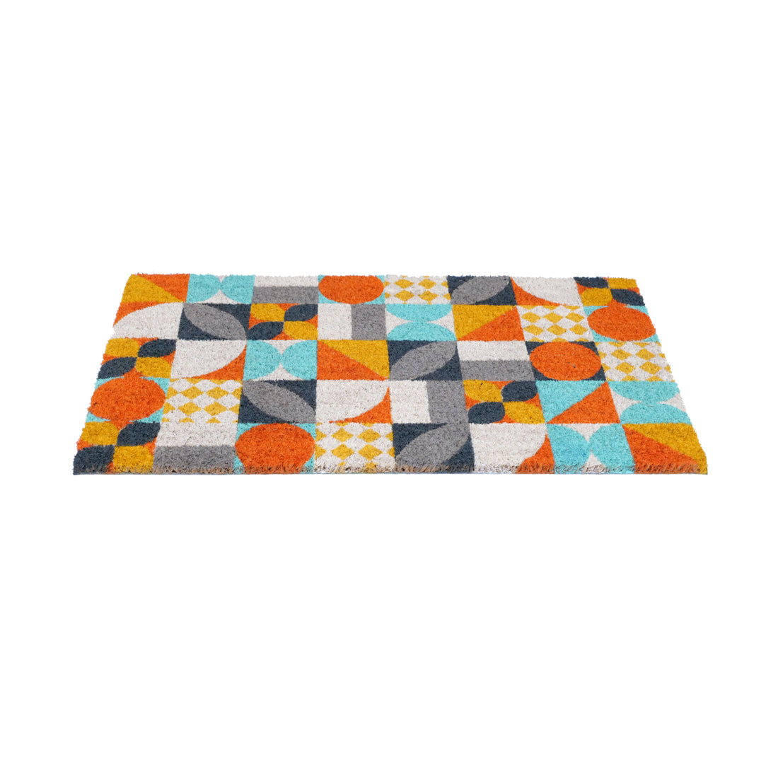 
                      
                        OnlyMat Mid-Century Modern Geometric Coir Doormat  with Anti-Slip Backing
                      
                    