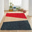 Designer Handwoven Jute Carpet with Red, Black and Bleach colours