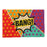 OnlyMat BANG Pop Art Fun Design Printed Polka Natural Coir Door Mat