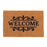 Top View of Welcome printed Thick Coir Door Mat