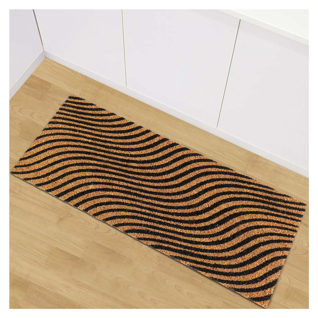 OnlyMat Wave Pattern Natural Coir Doormat