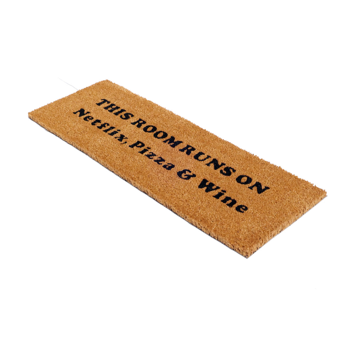 OnlyMat Funny  “ Netflix and Chill” Large Size  Natural Coir Oblong Mat