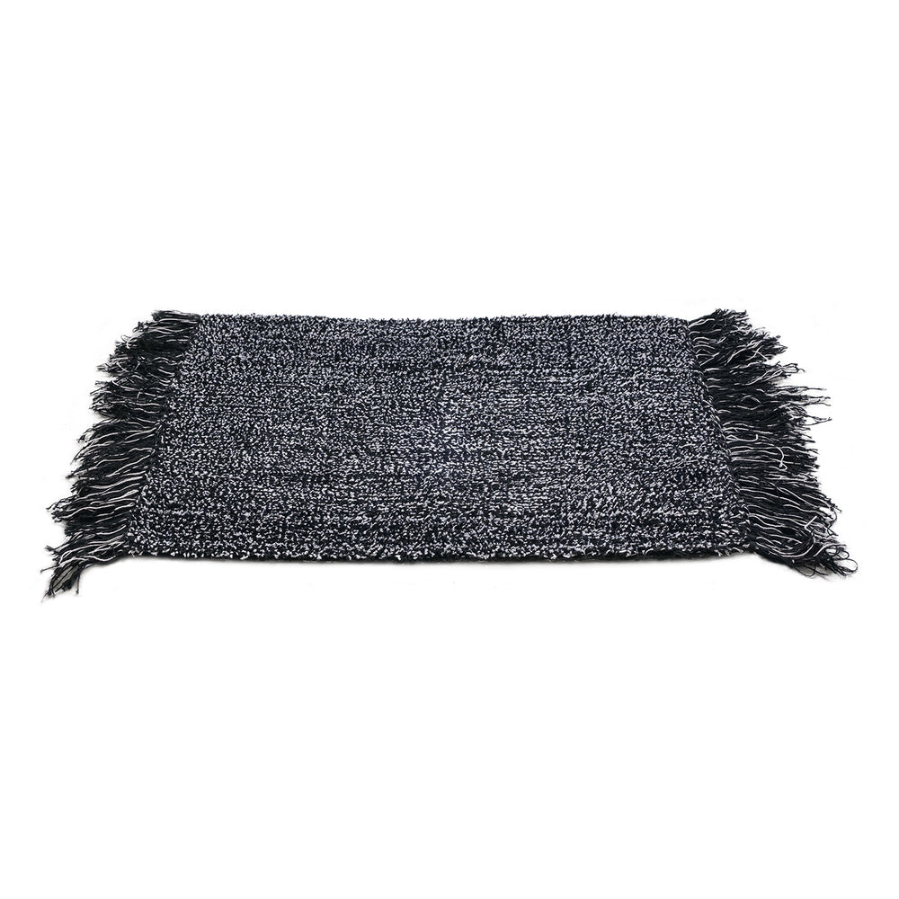 
                      
                        OnlyMat Black and White Woven Cotton Quickdry Bathroom Door Mat
                      
                    