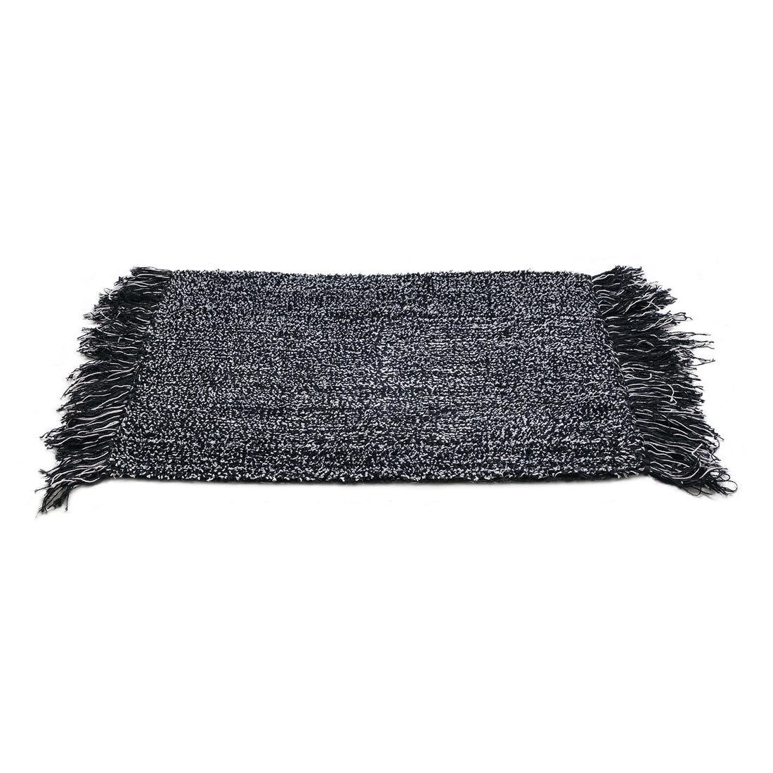
                      
                        OnlyMat Quickdry Black and White Woven Cotton Bath Mat
                      
                    