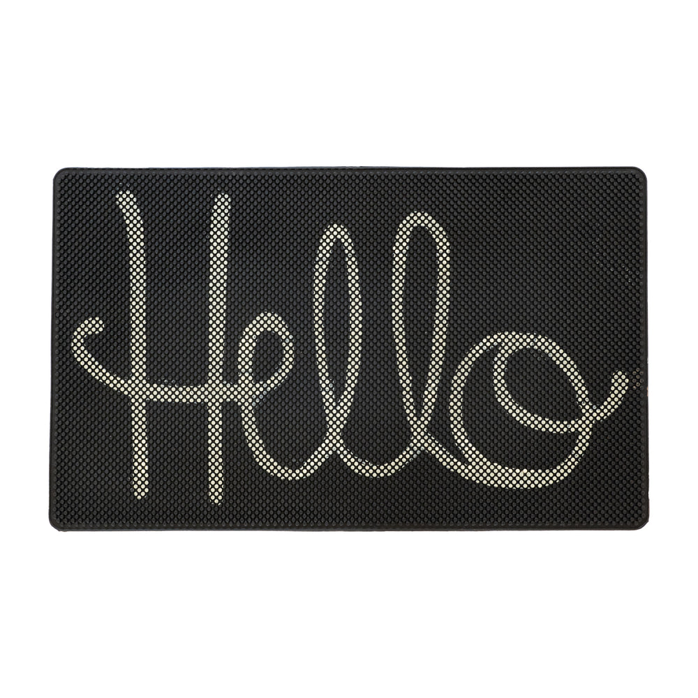 
                      
                        OnlyMat Hello Rubber Pin Floor Mat - 45cm x 75cm - Indoor / Outdoor, Waterproof
                      
                    