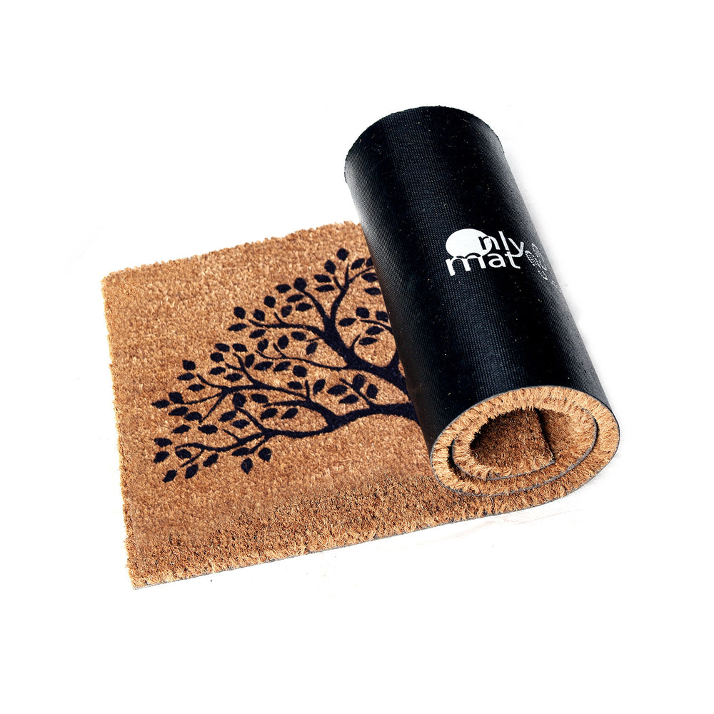 
                      
                        OnlyMat Twin Tree of Life Mat -  Printed Natural Coir Oblong Doormat - 40cm x 120cm
                      
                    