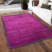 Purple Luxury Carpet with Anti-Slip Backing Entrance Mat Hall Mat Living Room 4feet x 6feet