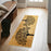 ट्विन ट्री ऑफ लाइफ मैट - मुद्रित प्राकृतिक कॉयर आयताकार डोरमैट - 40 सेमी x 120 सेमी