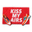OnlyMat KISS MY AIRS  printed Red Colour Natural Coir Funny Door Mat