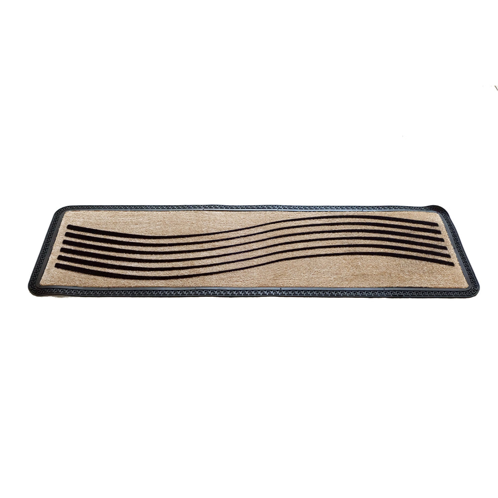 
                      
                        OnlyMat Luxury Anti-Skid Soft Polypropylene WAVE Flocked Oblong Floor Mat -Beige , 40 cm x 120 cm
                      
                    
