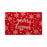 Glitter Merry Kissmas Printed Red Christmas Theme Natural Coir Door Mat