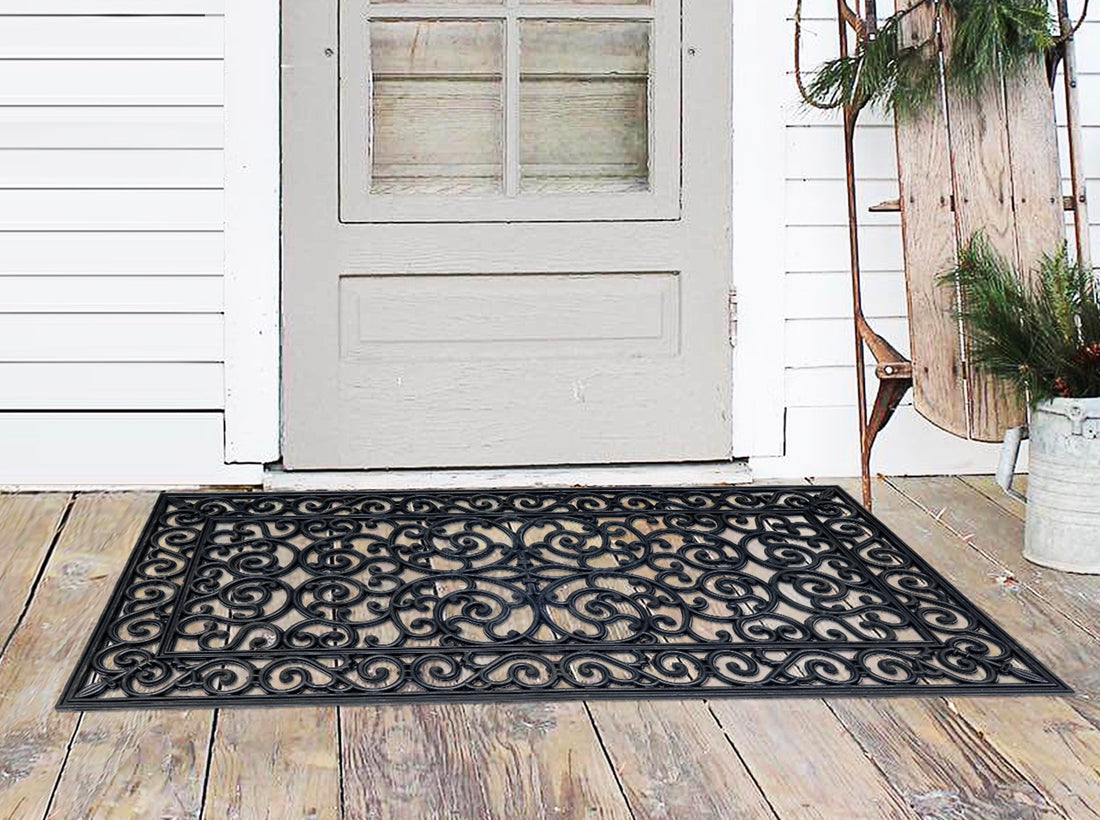 
                      
                        Scrollwork Rubber Doormat
                      
                    