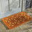 100% Handloom Thick Coir Door mat with Hand Inlaid Design 