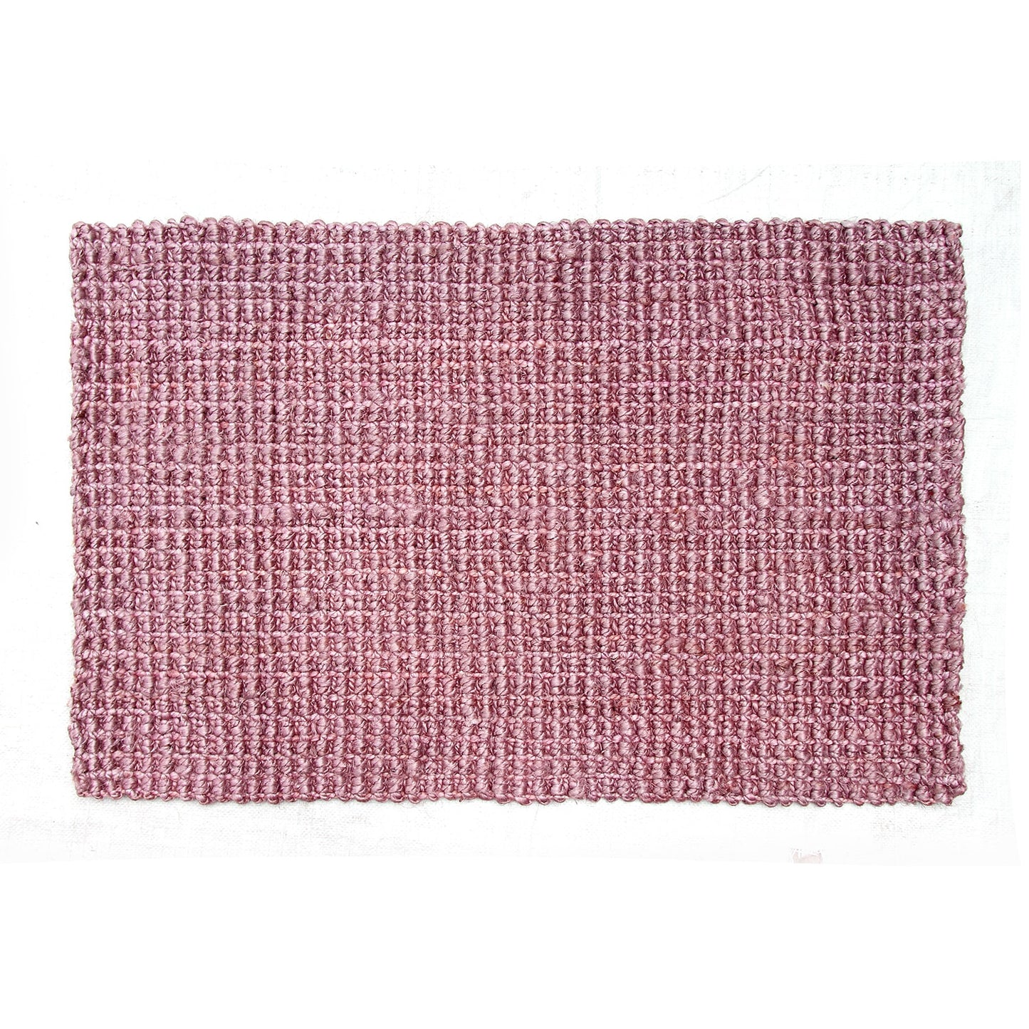 Handwoven Pink Colour Jute Rug - OnlyMat