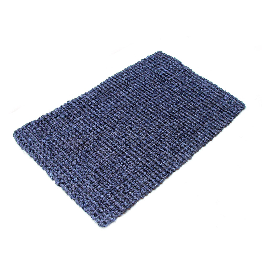 
                      
                        Handwoven Blue Colour Natural Jute Floor Mat - OnlyMat
                      
                    