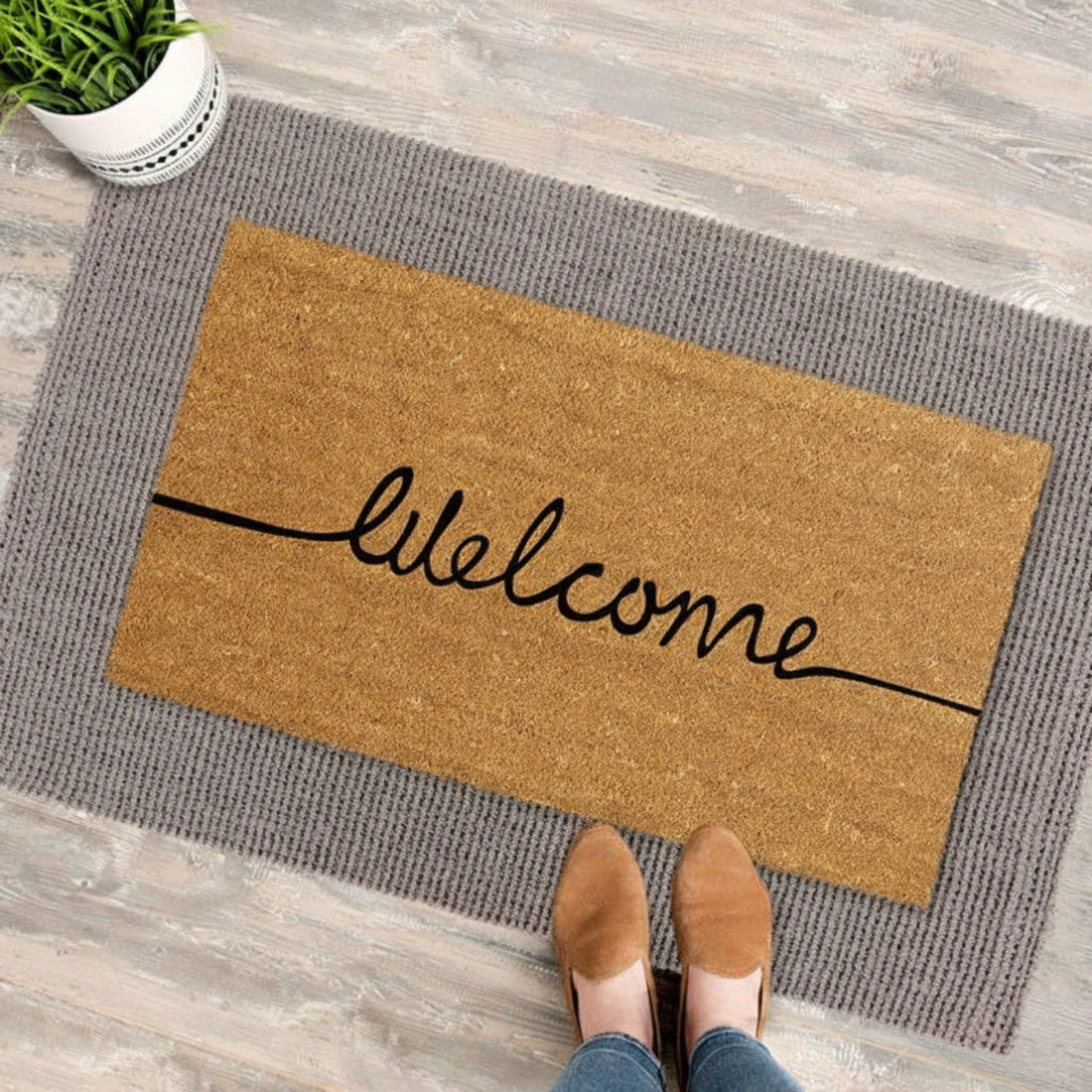 Jute and Coir Indoor Welcome Entrance Door Mat - OnlyMat