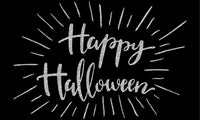 Onlymat Natural Rectangle Shape Quote 'Happy Halloween' Doormat - OnlyMat