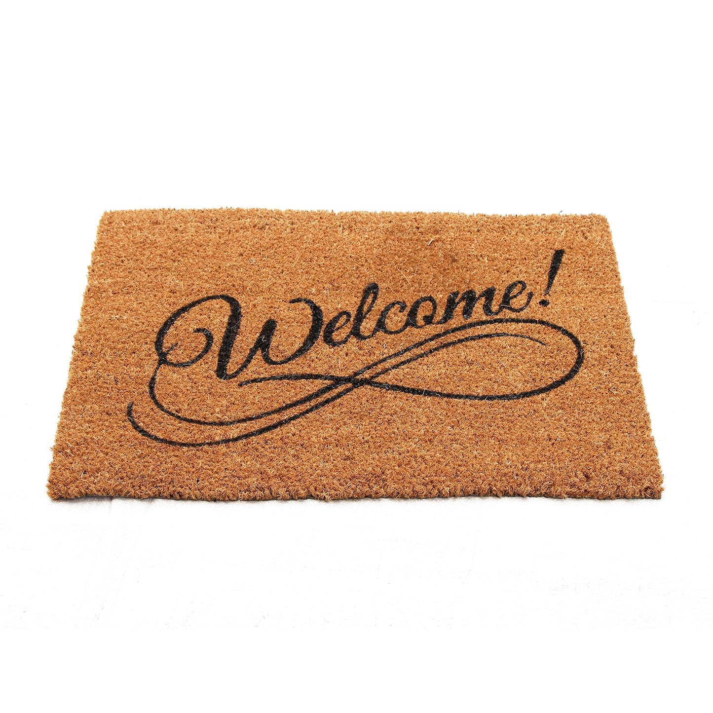 Stylish "Welcome" Printed Natural Coir Door Mat - OnlyMat