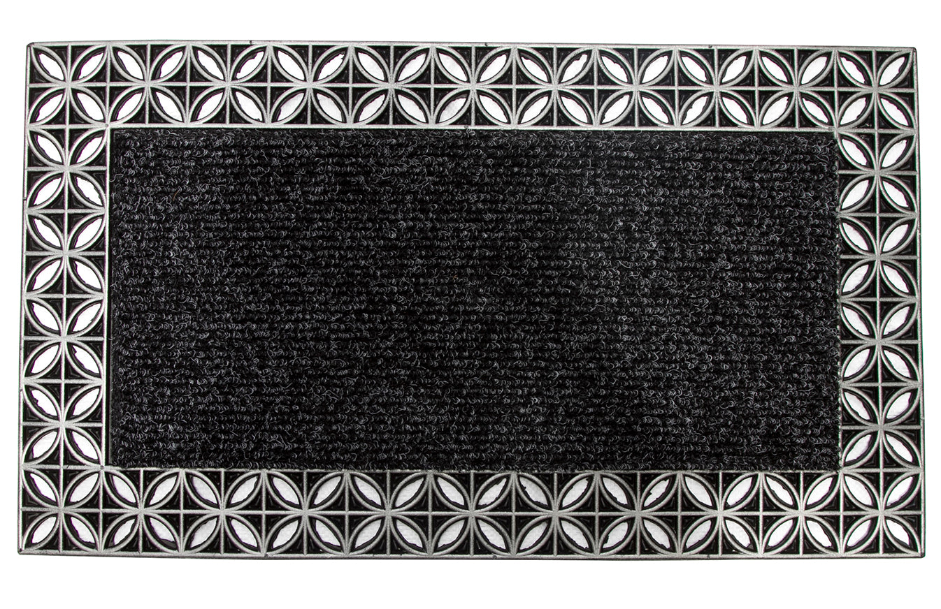Rubber Tray Mat with Polypropylene Mat - Sanitisation Purpose and Absorbing Water - OnlyMat