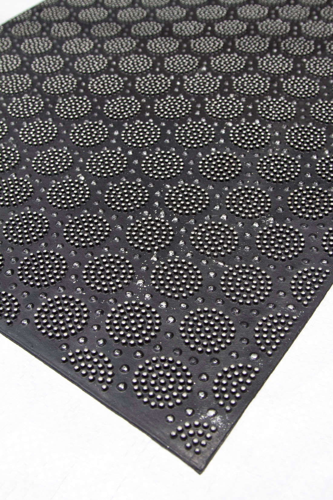 
                      
                        Lightweight Black Rubber Pin Mat with Round Designer Pattern - OnlyMat
                      
                    